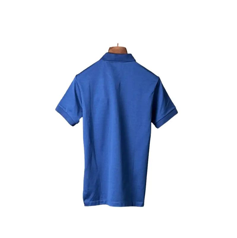 Burberry Burberry Men's Blue Cotton Short Sleeve Polo Size US M / EU 48-50 / 2 - 2 Thumbnail