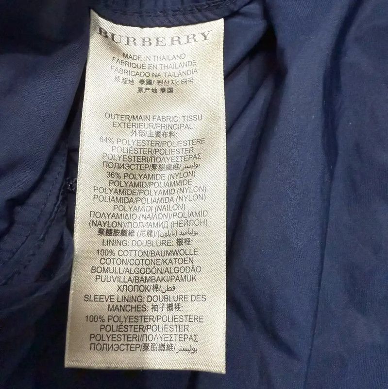 Burberry Burberry Navy Nylon Men's Coat Size US M / EU 48-50 / 2 - 4 Thumbnail
