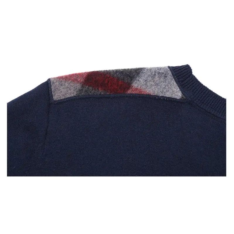 Burberry Burberry Men's Knit Cashmere Sweater in Deep Blue Size US L / EU 52-54 / 3 - 6 Thumbnail