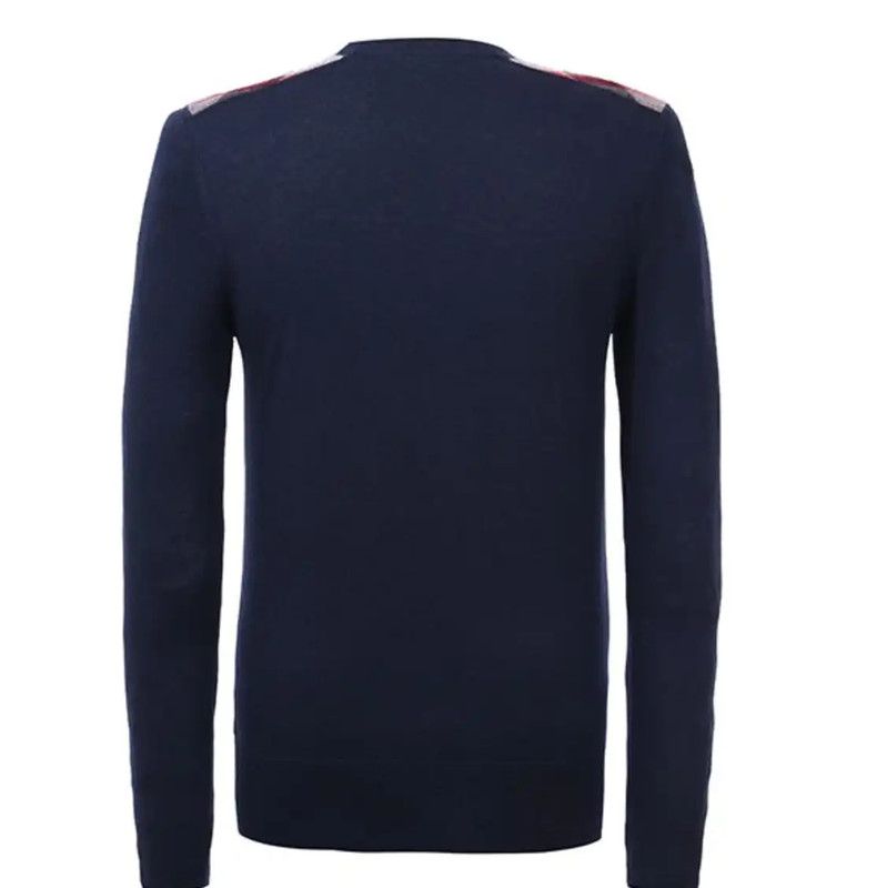 Burberry Burberry Men's Knit Cashmere Sweater in Deep Blue Size US L / EU 52-54 / 3 - 2 Thumbnail