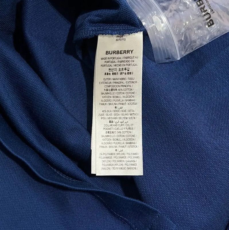 Burberry Burberry Summer Blue Cotton Short Sleeve Polo Size US S / EU 44-46 / 1 - 7 Thumbnail