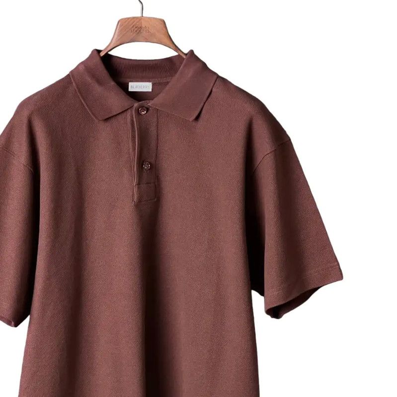 Burberry Burberry Brown Cotton Men's Polo Shirt Size US XL / EU 56 / 4 - 3 Thumbnail