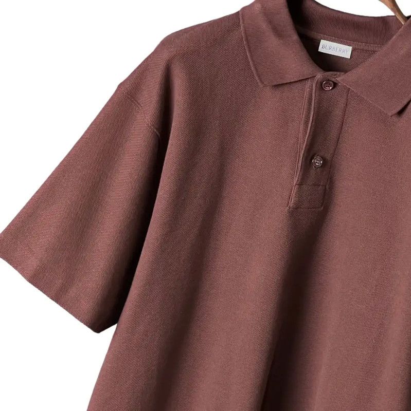 Burberry Burberry Brown Cotton Men's Polo Shirt Size US XL / EU 56 / 4 - 5 Thumbnail