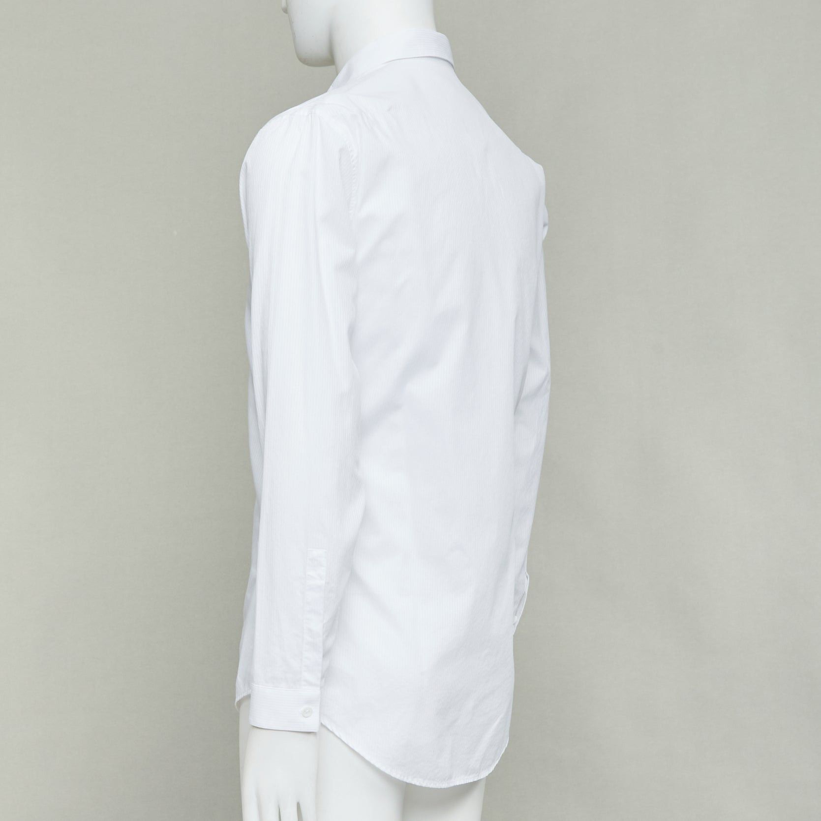 Dior DIOR HOMME Hedi Slimane white cotton black bee embroidery shirt EU39 M Size US M / EU 48-50 / 2 - 6 Thumbnail
