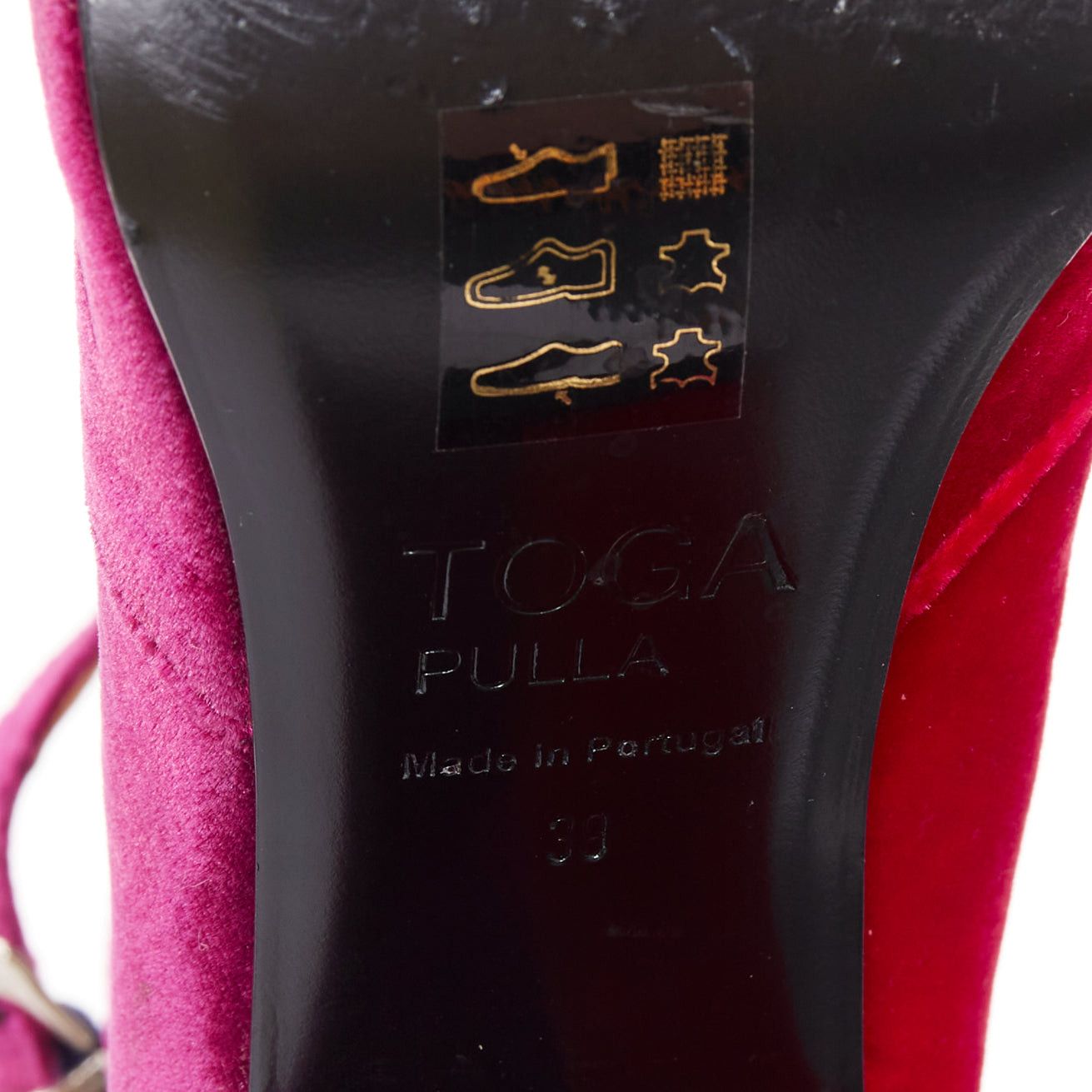 TOGA VIRILIS TOGA ARCHIVES Pulla tricolor velvet square toe ankle booties EU39 Size US 9 / IT 39 - 10 Thumbnail