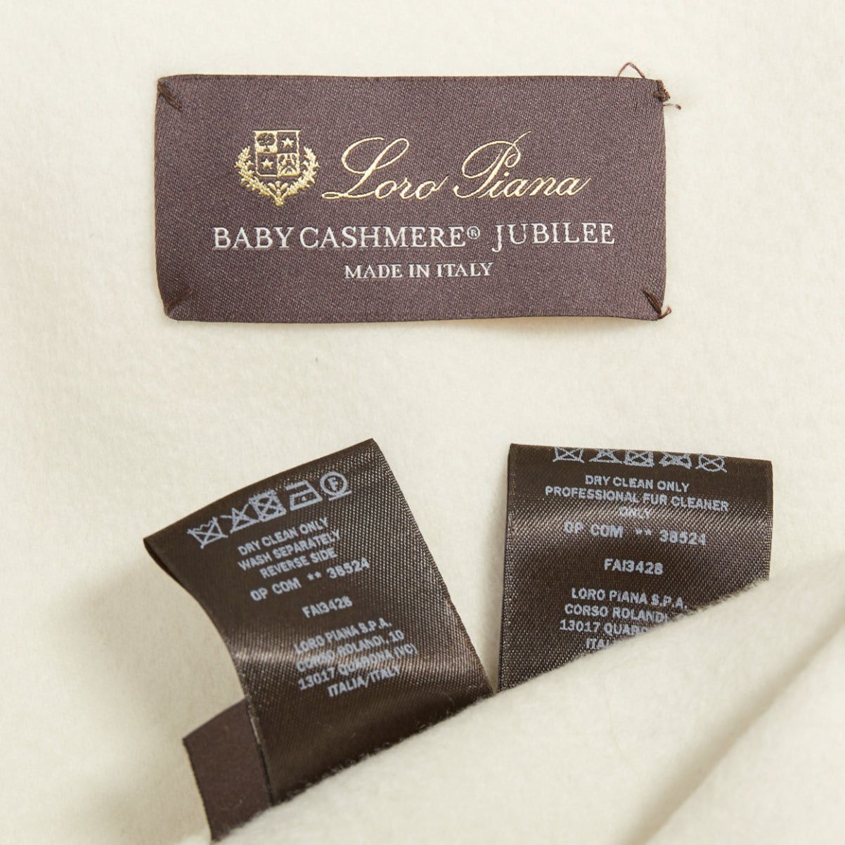 Loro Piana LORO PIANA Baby Cashmere Jubilee cream double face cashmere lambskin fur collar coat S Size S / US 4 / IT 40 - 10 Thumbnail