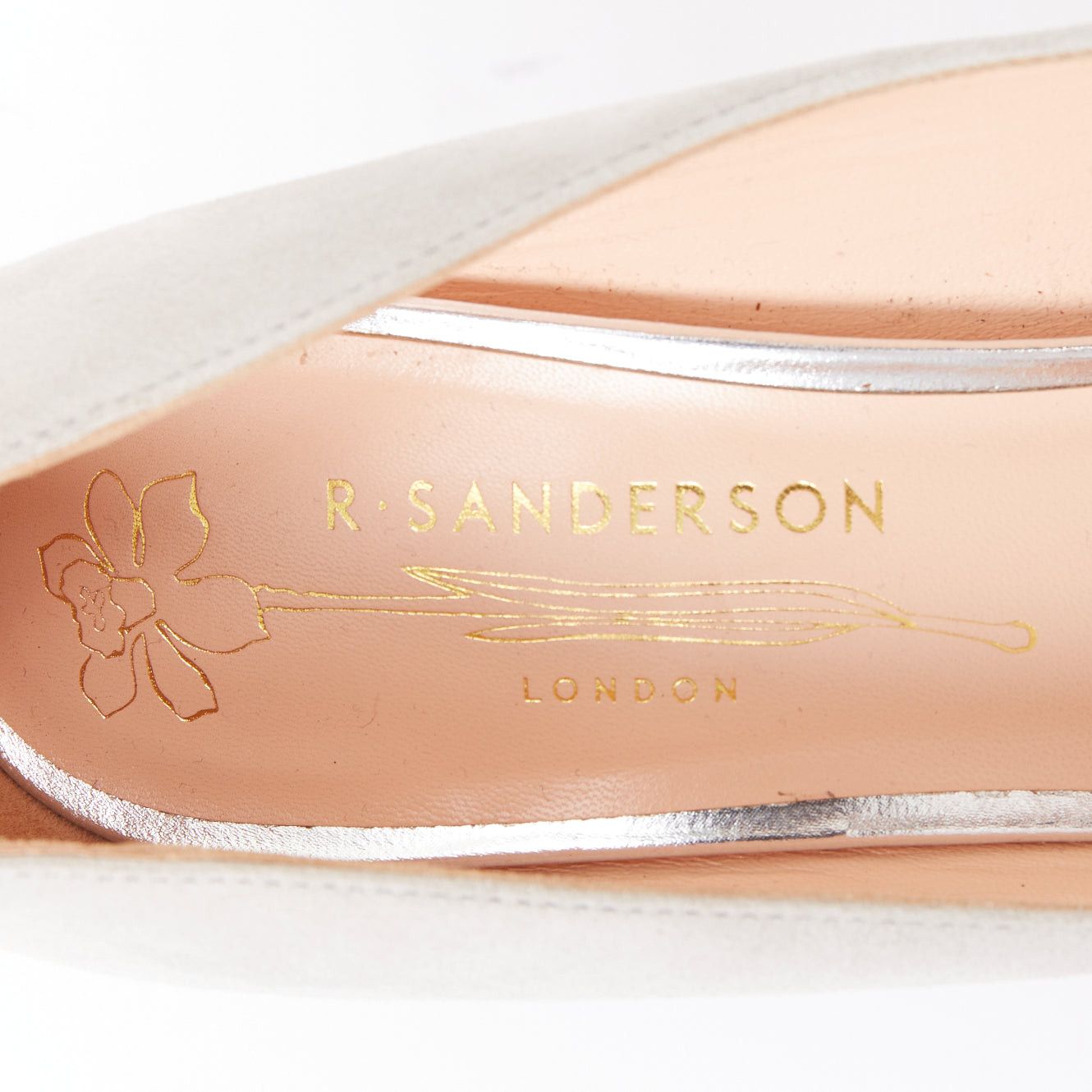 Rupert Sanderson RUPERT SANDERSON New Nada grey suede purple Arty buckle pumps EU38 Size US 8 / IT 38 - 9 Thumbnail