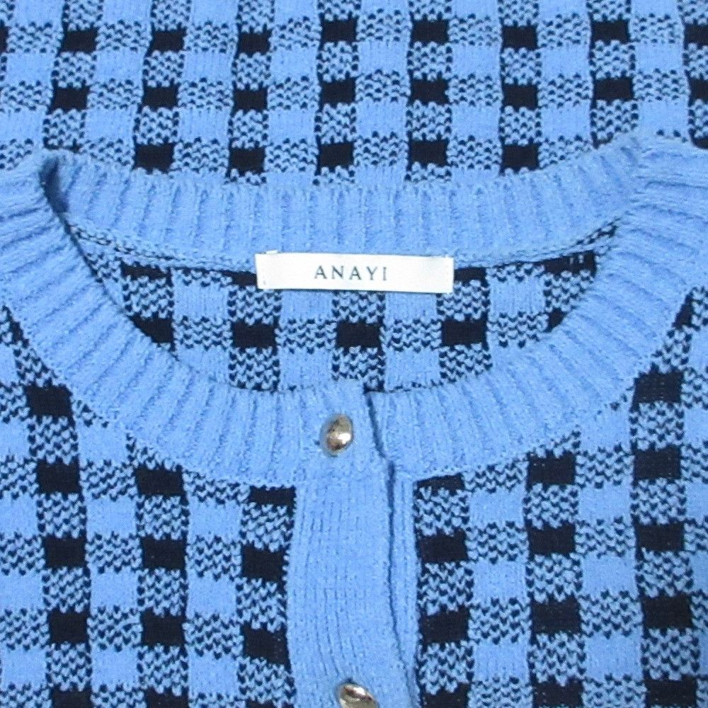 Other Other ANAYI Check Knit Cardigan Others Tops DUTY FREE for USA Size ONE SIZE - 9 Thumbnail