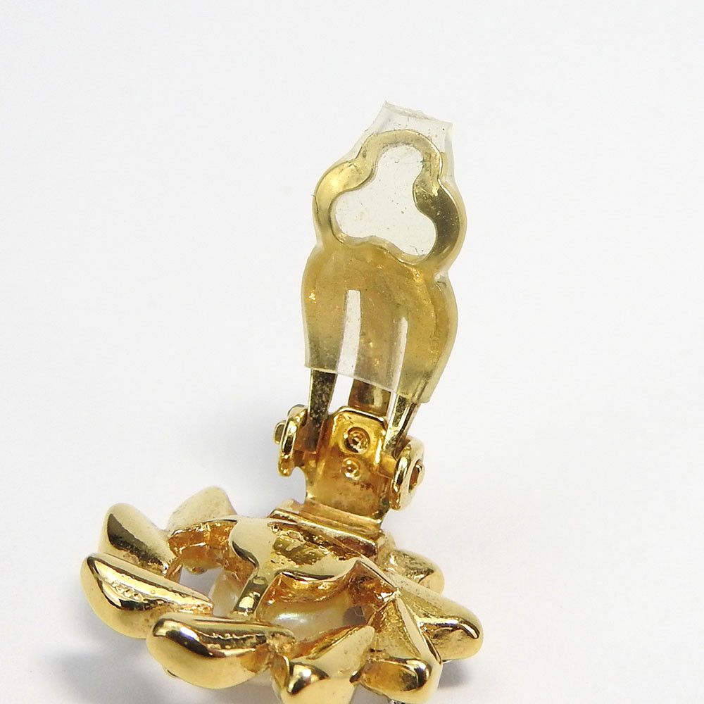 Other Nina Ricci Flower Earrings Metal Earrings DUTY FREE for USA