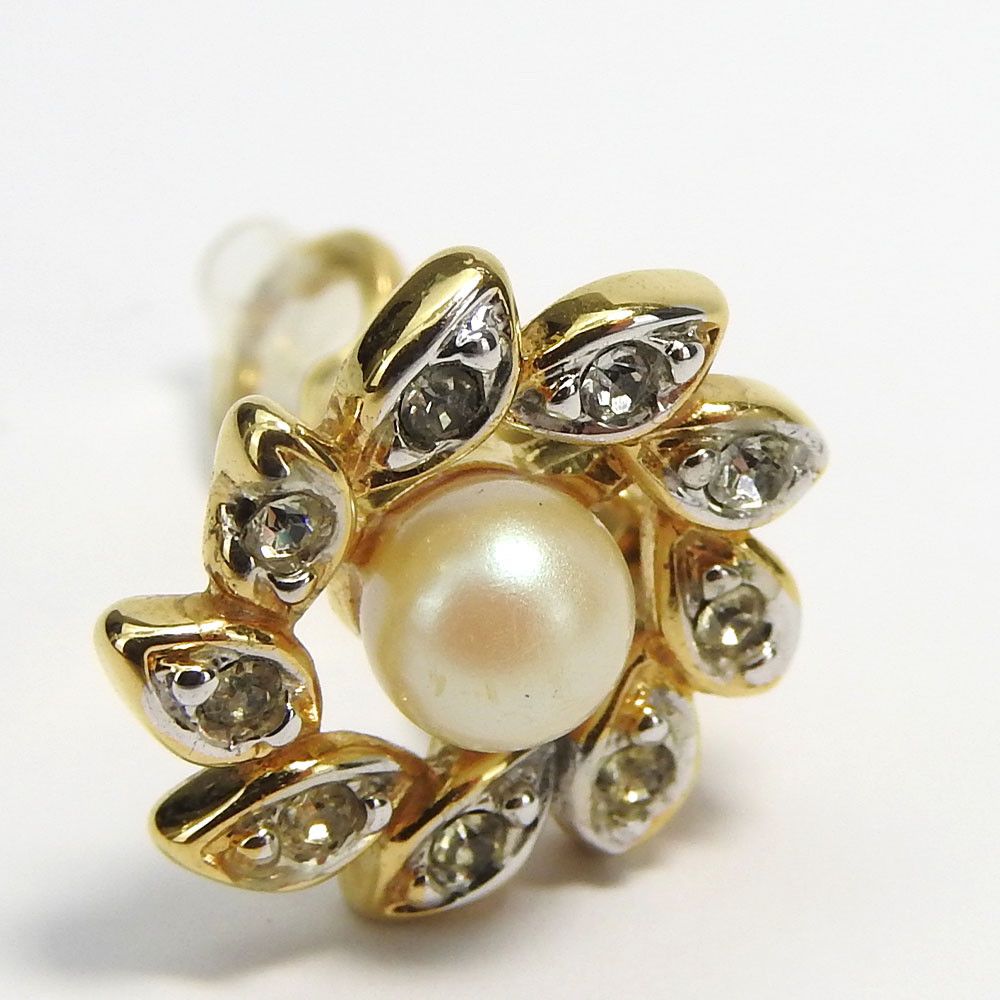 Other Nina Ricci Flower Earrings Metal Earrings DUTY FREE for USA
