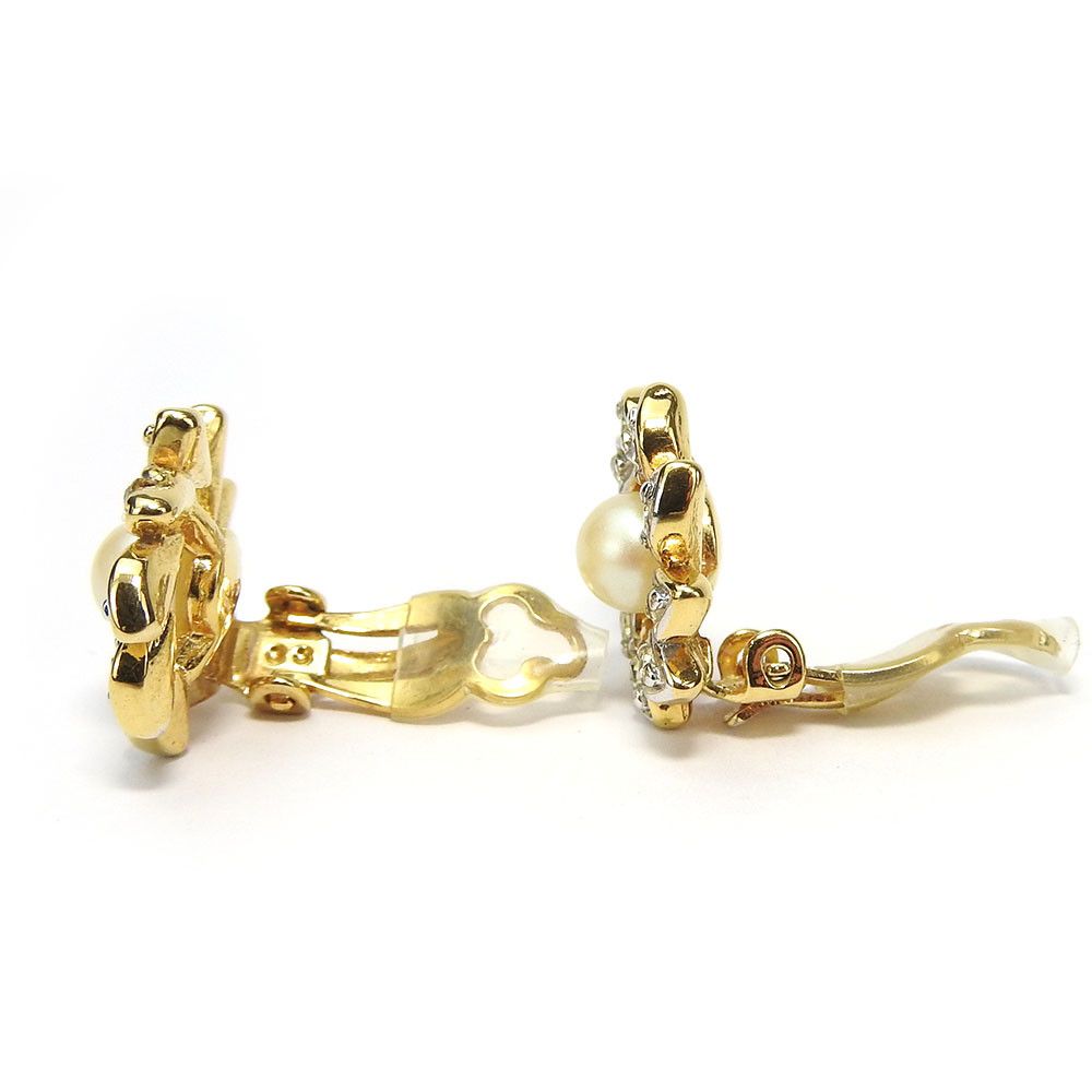 Other Nina Ricci Flower Earrings Metal Earrings DUTY FREE for USA