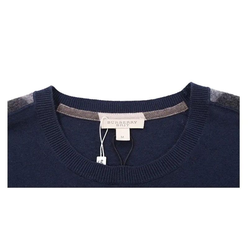 Burberry Burberry Navy Cashmere Knit Sweater for Men Size US M / EU 48-50 / 2 - 3 Thumbnail