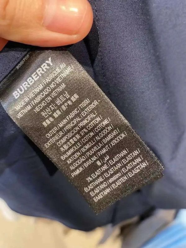 Burberry Burberry Long Sleeve Blue Cotton Shirt Size US XS / EU 42 / 0 - 5 Thumbnail