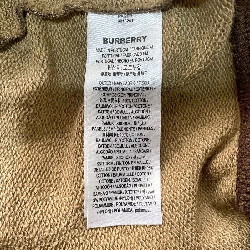 Burberry Burberry Brown Cotton Men’s Hoodie Size US L / EU 52-54 / 3 - 7 Thumbnail