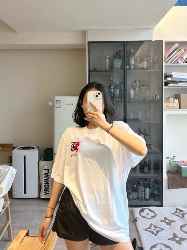 Burberry Burberry White Logo Short Sleeve T-Shirt Size US XL / EU 56 / 4 - 7 Thumbnail
