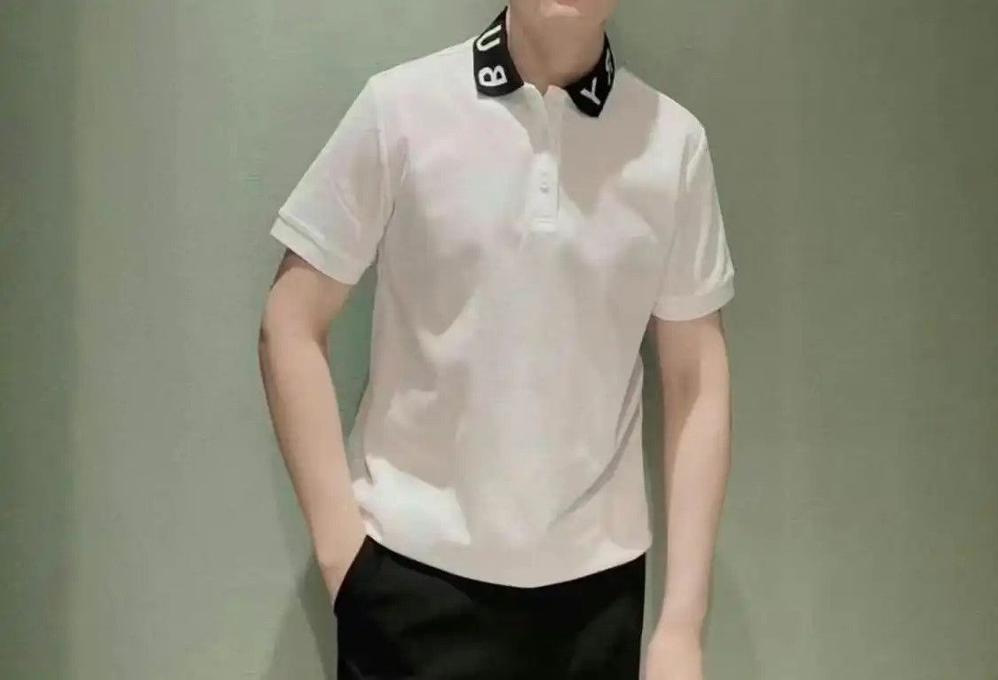 Burberry Burberry Men's White Short Sleeve Polo Size US XL / EU 56 / 4 - 5 Thumbnail