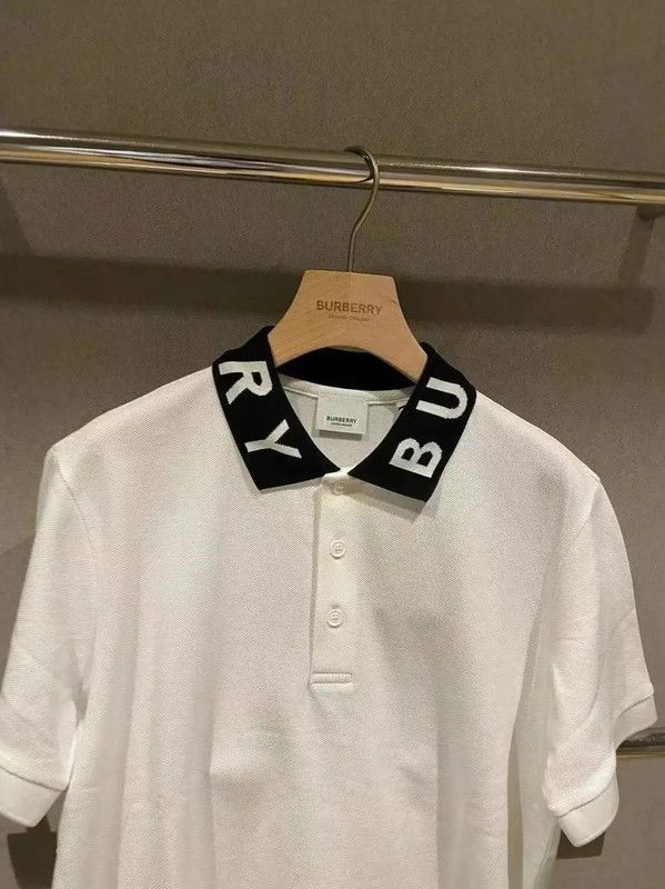 Burberry Burberry Men's White Short Sleeve Polo Size US XL / EU 56 / 4 - 2 Thumbnail