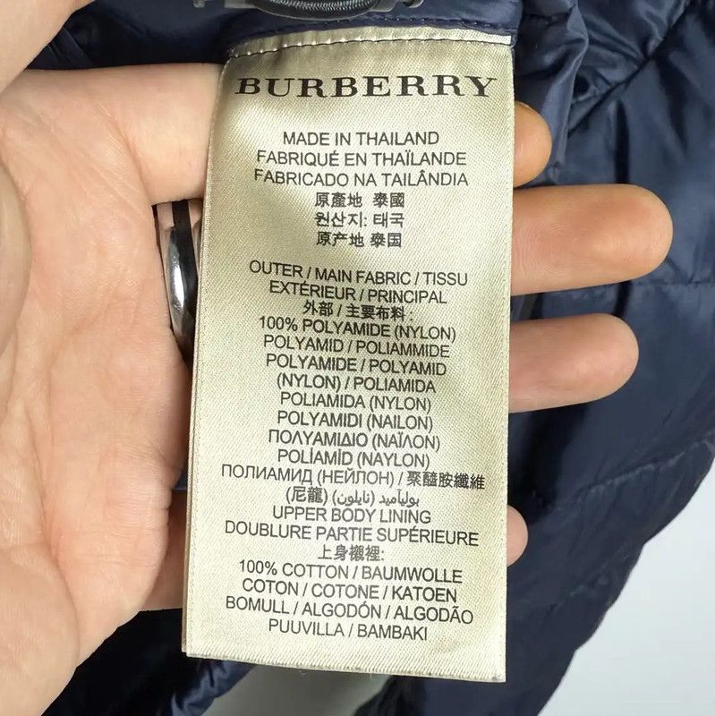 Burberry Burberry Men's Blue Cashmere Blend Down Jacket Size US S / EU 44-46 / 1 - 5 Thumbnail