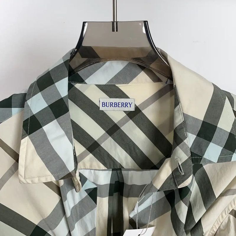 Burberry Burberry Men's Blue Cotton Long Sleeve Shirt Size US S / EU 44-46 / 1 - 4 Thumbnail