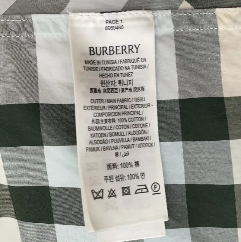 Burberry Burberry Men's Blue Cotton Long Sleeve Shirt Size US S / EU 44-46 / 1 - 5 Thumbnail