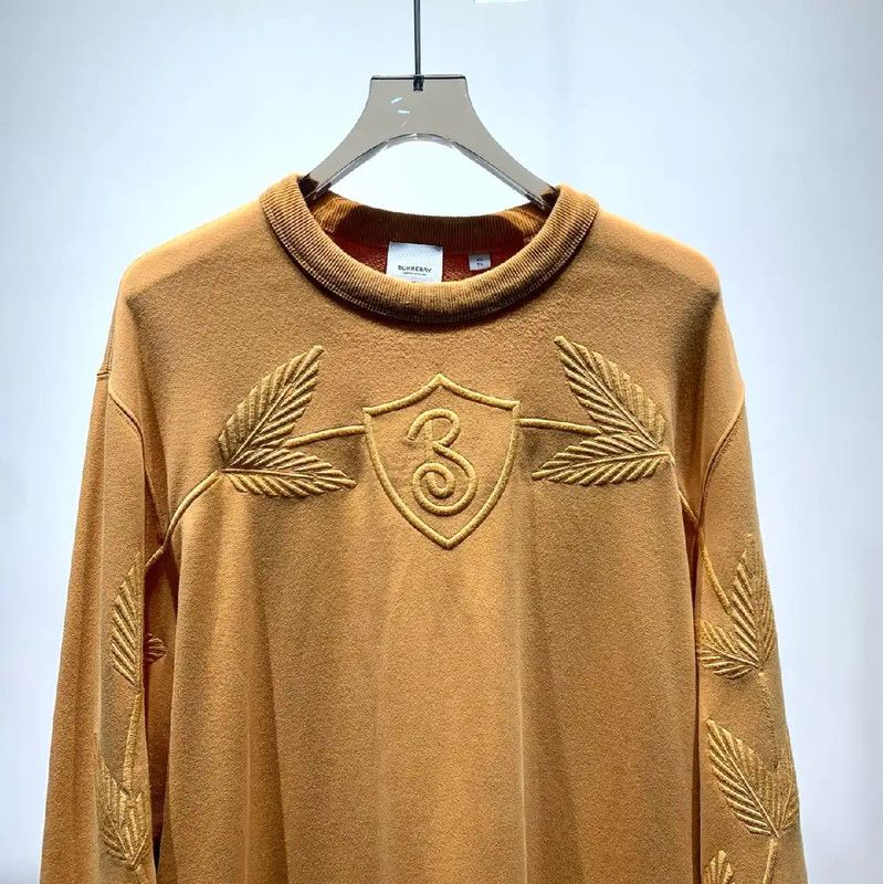 Burberry Burberry Orange Cotton Men's Sweatshirt Size US XL / EU 56 / 4 - 3 Thumbnail