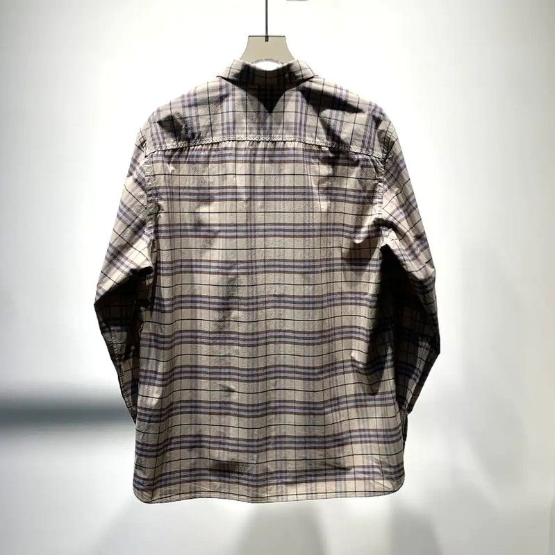 Burberry Burberry Khaki Cotton Long Sleeve Shirt Size US XXL / EU 58 / 5 - 6 Thumbnail