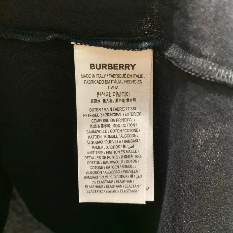 Burberry Burberry Black Cotton Men's T-Shirt Size US XS / EU 42 / 0 - 4 Thumbnail