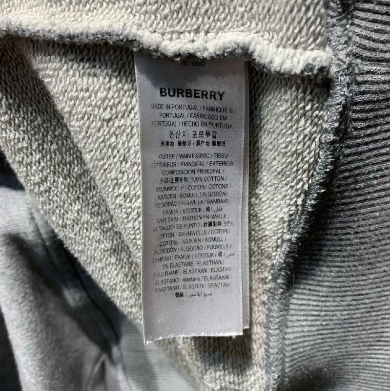 Burberry Burberry Gray Cotton Men's Sweatshirt Size US L / EU 52-54 / 3 - 8 Thumbnail