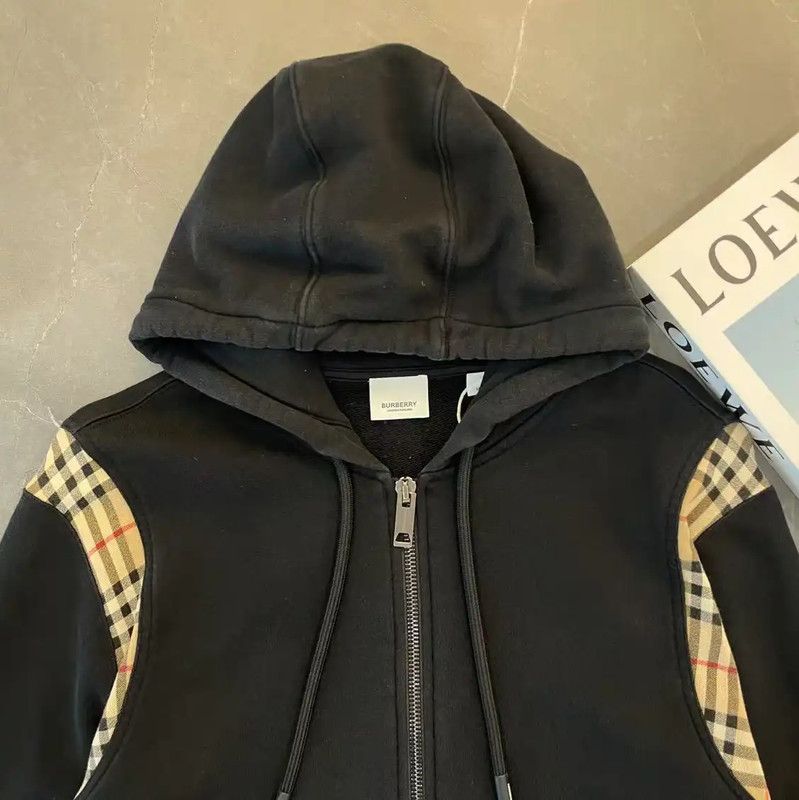 Burberry Burberry Black Cotton Long Sleeve Hoodie for Men Size US M / EU 48-50 / 2 - 3 Thumbnail