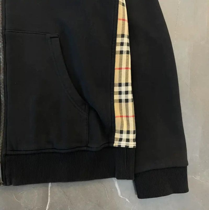 Burberry Burberry Black Cotton Long Sleeve Hoodie for Men Size US M / EU 48-50 / 2 - 5 Thumbnail