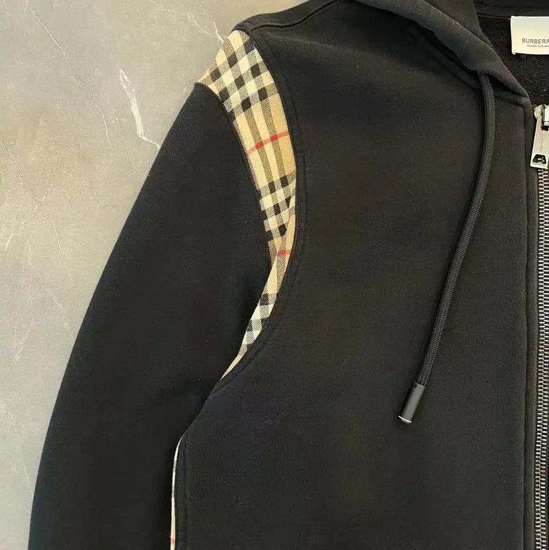 Burberry Burberry Black Cotton Long Sleeve Hoodie for Men Size US M / EU 48-50 / 2 - 4 Thumbnail