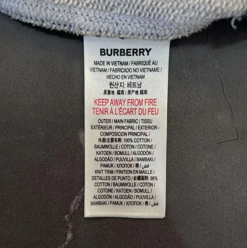 Burberry Burberry Black Cotton Long Sleeve Hoodie for Men Size US M / EU 48-50 / 2 - 6 Thumbnail
