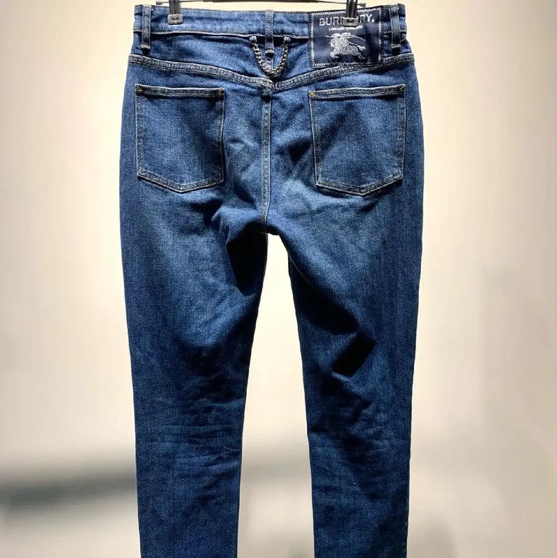 Burberry Burberry Blue Cotton Casual Pants for Men Size US 32 / EU 48 - 8 Thumbnail