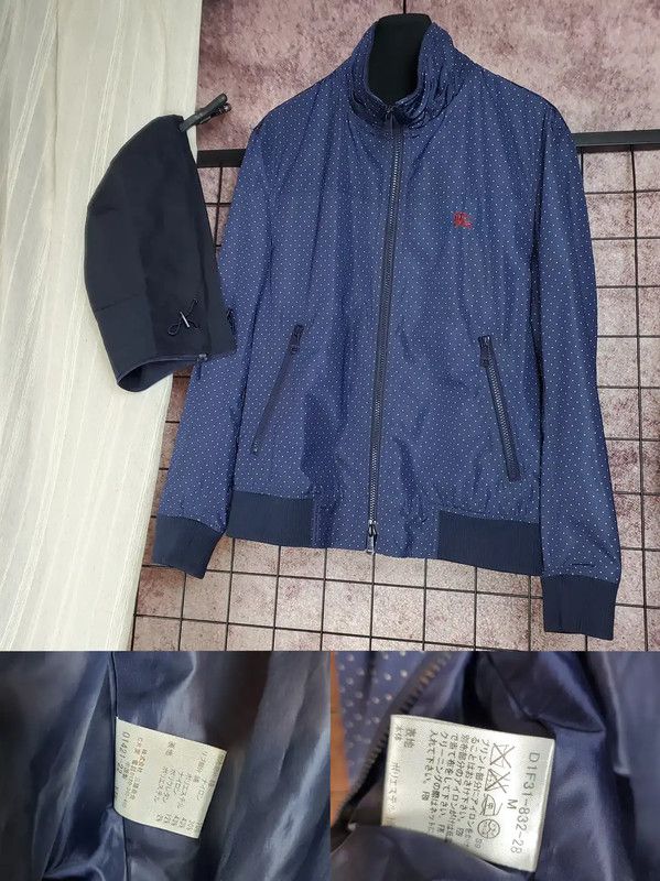 Burberry Burberry Deep Blue Polka Dot Jacket for Men Size US M / EU 48-50 / 2 - 3 Thumbnail