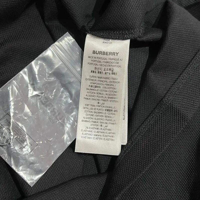 Burberry Burberry Black Logo Short Sleeve Polo Shirt Size US XS / EU 42 / 0 - 7 Thumbnail
