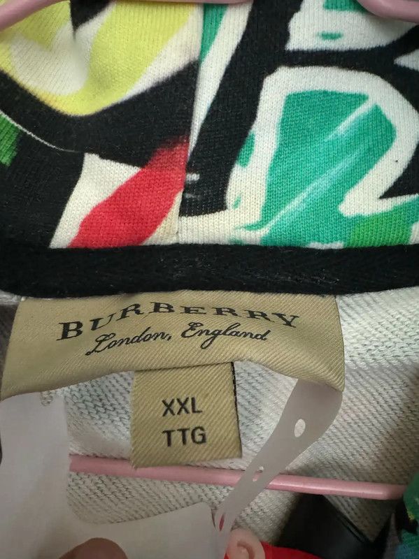Burberry Burberry Colorful Logo Cotton Hoodie for Men Size US XXL / EU 58 / 5 - 3 Thumbnail