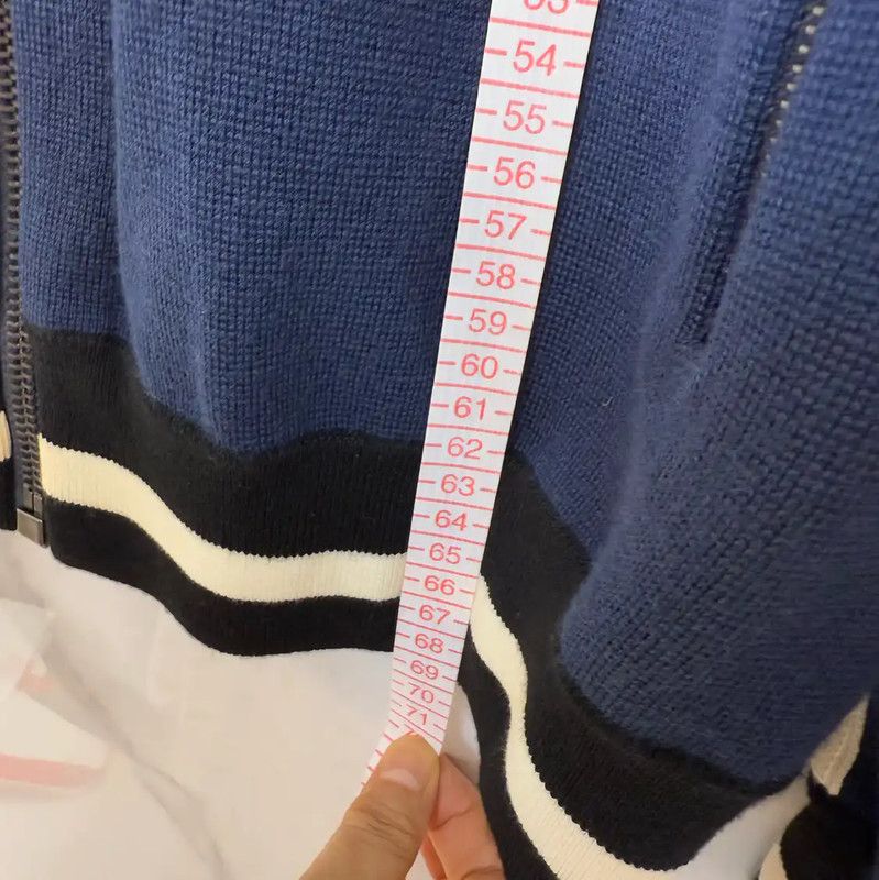 Burberry Burberry Blue Cotton Logo Men's Zip Jacket Size US XL / EU 56 / 4 - 8 Thumbnail