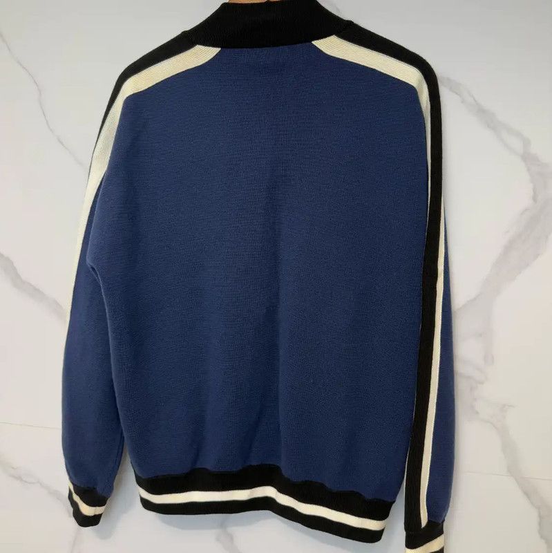 Burberry Burberry Blue Cotton Logo Men's Zip Jacket Size US XL / EU 56 / 4 - 2 Thumbnail