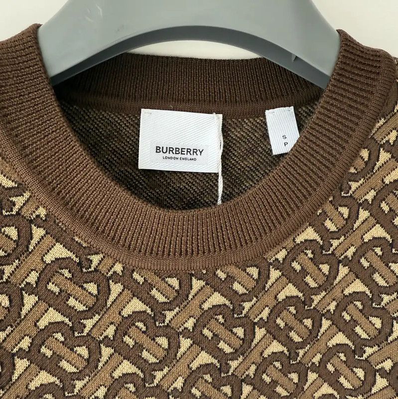 Burberry Burberry Brown Wool Long Sleeve Sweater Size US S / EU 44-46 / 1 - 4 Thumbnail
