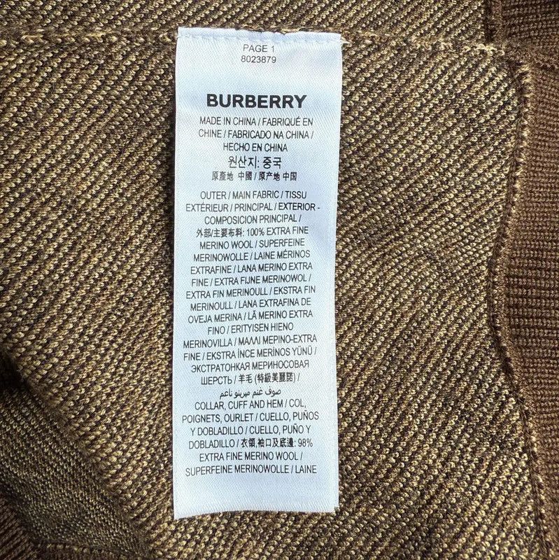 Burberry Burberry Brown Wool Long Sleeve Sweater Size US S / EU 44-46 / 1 - 6 Thumbnail