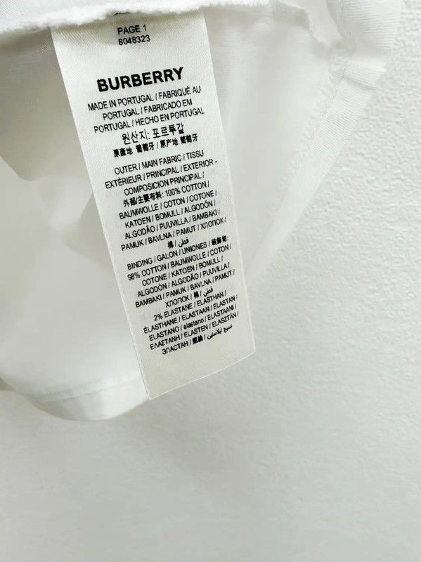 Burberry Burberry Men's White Short Sleeve T-Shirt Size US L / EU 52-54 / 3 - 5 Thumbnail