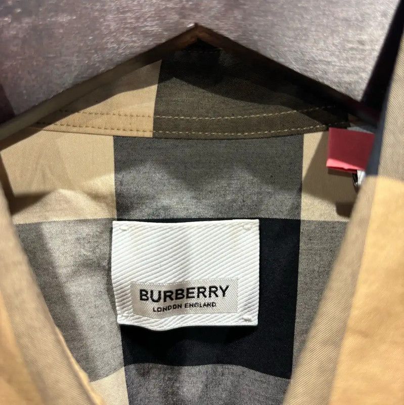 Burberry Burberry Brown Cotton Long Sleeve Shirt Size US M / EU 48-50 / 2 - 4 Thumbnail