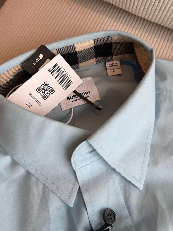 Burberry Burberry Men's Blue Long Sleeve Shirt Size US S / EU 44-46 / 1 - 6 Thumbnail
