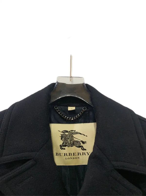 Burberry Burberry Black Wool Men's Coat Size US M / EU 48-50 / 2 - 3 Thumbnail