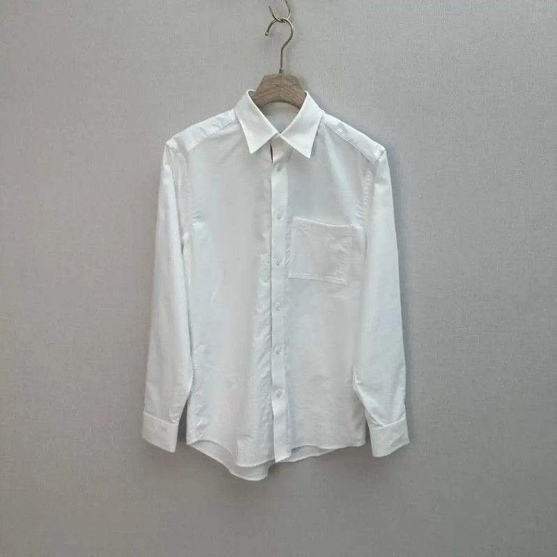 Burberry Burberry Men's White Logo Long Sleeve Shirt Size US S / EU 44-46 / 1 - 9 Thumbnail
