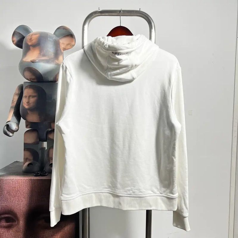 Burberry Burberry White Cotton Hoodie for Men Size US M / EU 48-50 / 2 - 2 Thumbnail