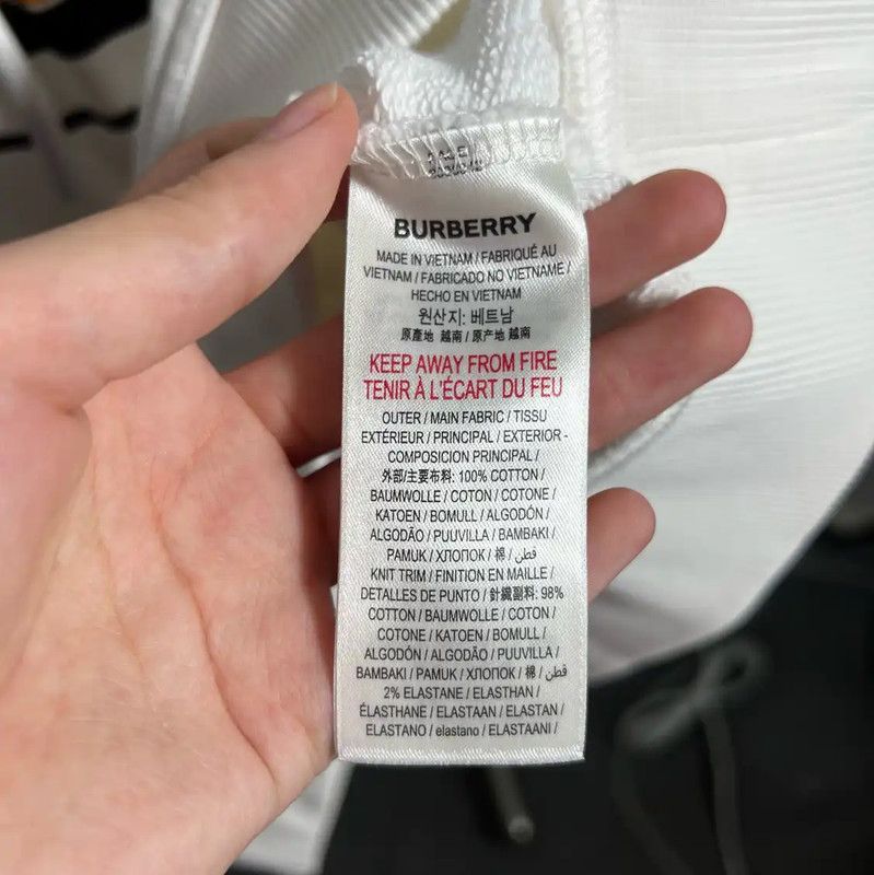 Burberry Burberry White Cotton Hoodie for Men Size US M / EU 48-50 / 2 - 4 Thumbnail