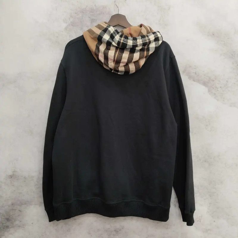 Burberry Burberry Black Cotton Long Sleeve Hoodie Size US XL / EU 56 / 4 - 2 Thumbnail