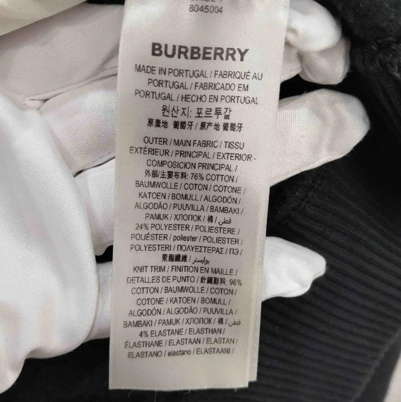Burberry Burberry Black Cotton Long Sleeve Hoodie Size US XL / EU 56 / 4 - 5 Thumbnail