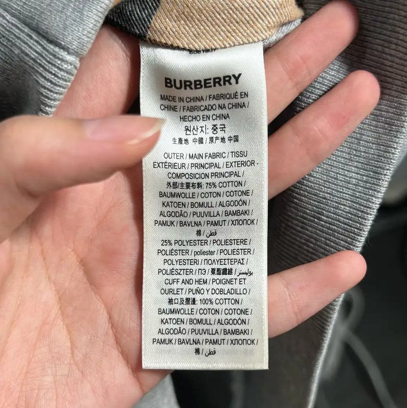 Burberry Burberry Gray Cotton Zip-Up Hoodie for Men Size US L / EU 52-54 / 3 - 4 Thumbnail